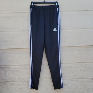 Adidas Kids Black Sweatpants with White Accents